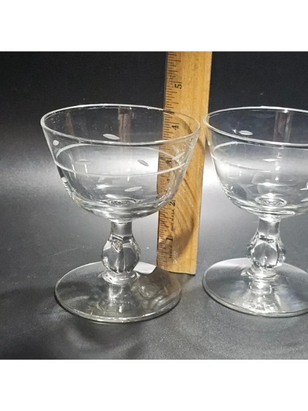 2 Libbey Interlude Champagne Coupes 4.25